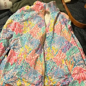 Lilly Pulitzer Pink and Blue Floral Jacket